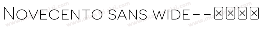 Novecento sans wide-字体转换